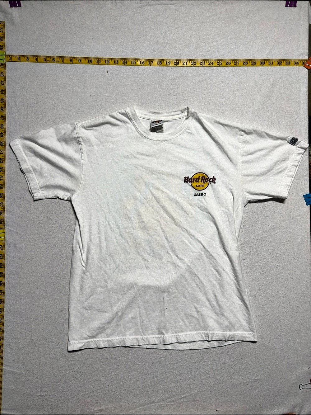 Hard Rock Cafe Cairo Graphic Tee in White Blue